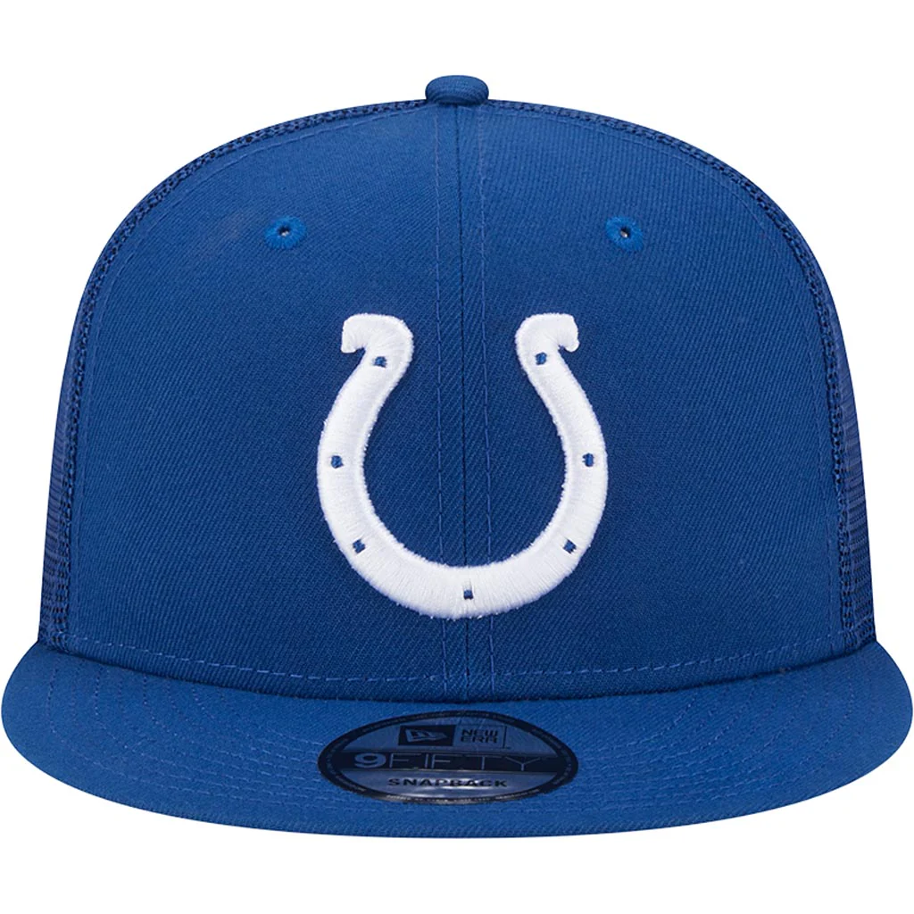 NFL Indianapolis Colts New Era 9FIFTY Snapback Trucker Hat - Blue - Image 3