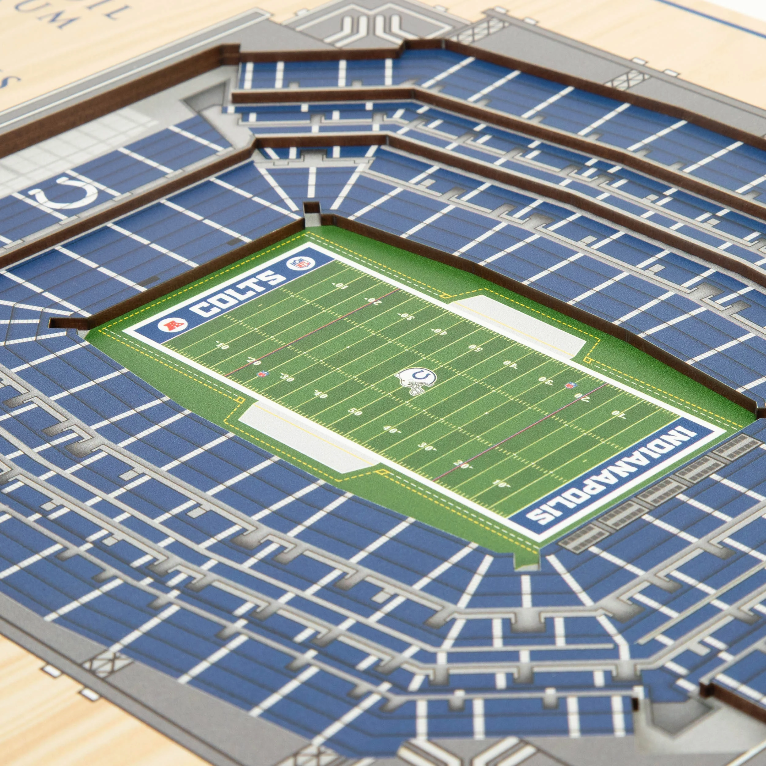 NFL Indianapolis Colts You the fan 5-Layer Stadium View Wall Art - Image 3