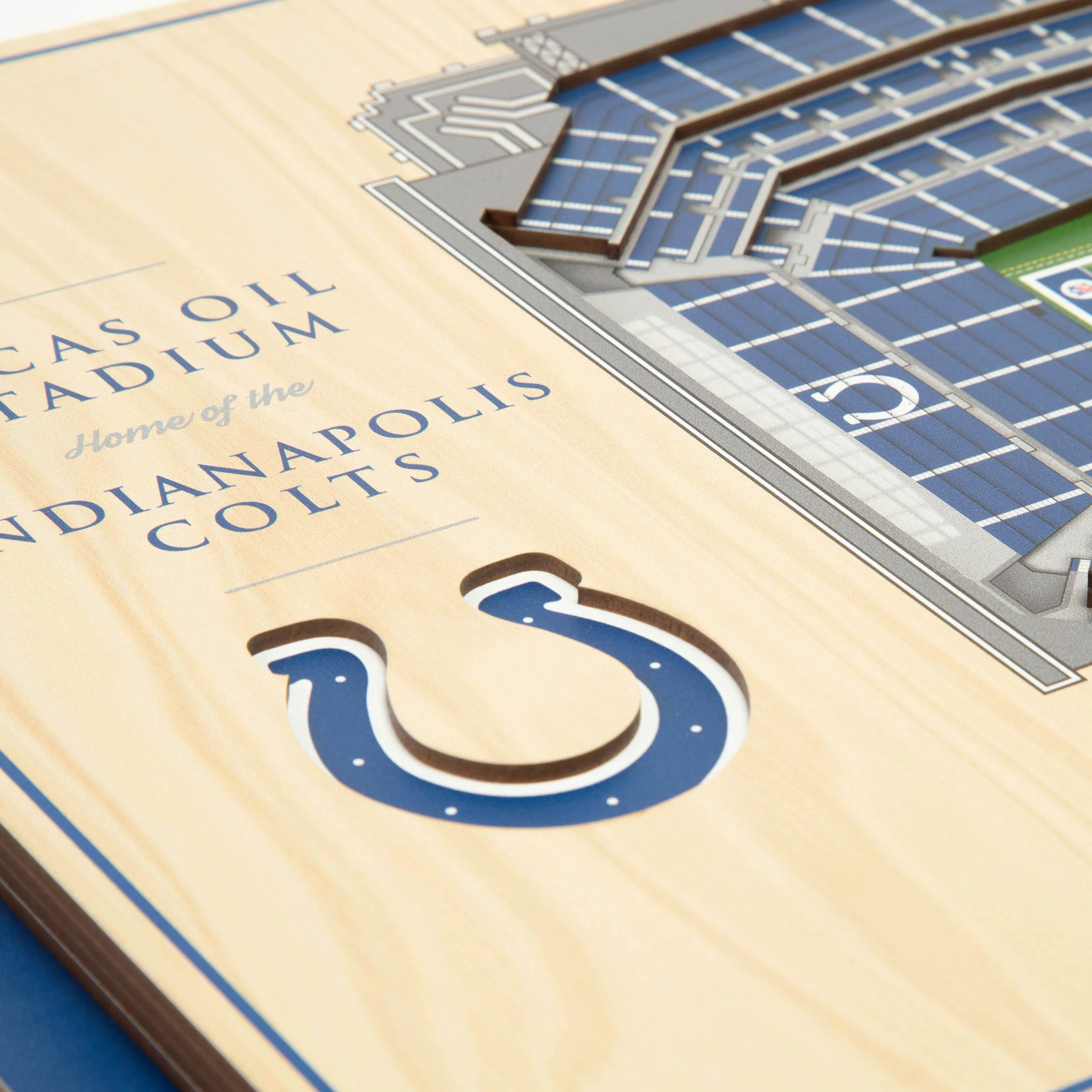 NFL Indianapolis Colts You the fan 5-Layer Stadium View Wall Art - Image 4