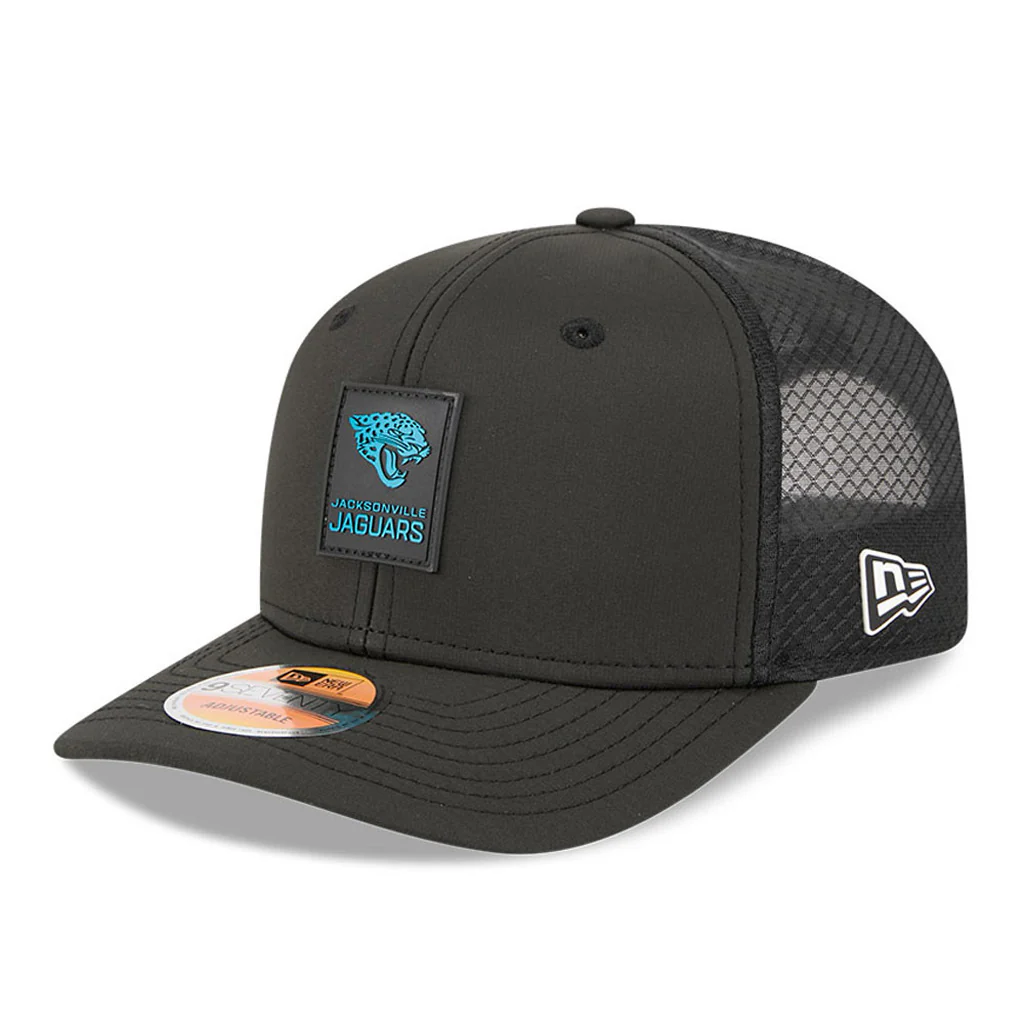 NFL Jacksonville Jaguars New Era 2025 Sideline 9SEVENTY Stretch-Snapback Hat - Black