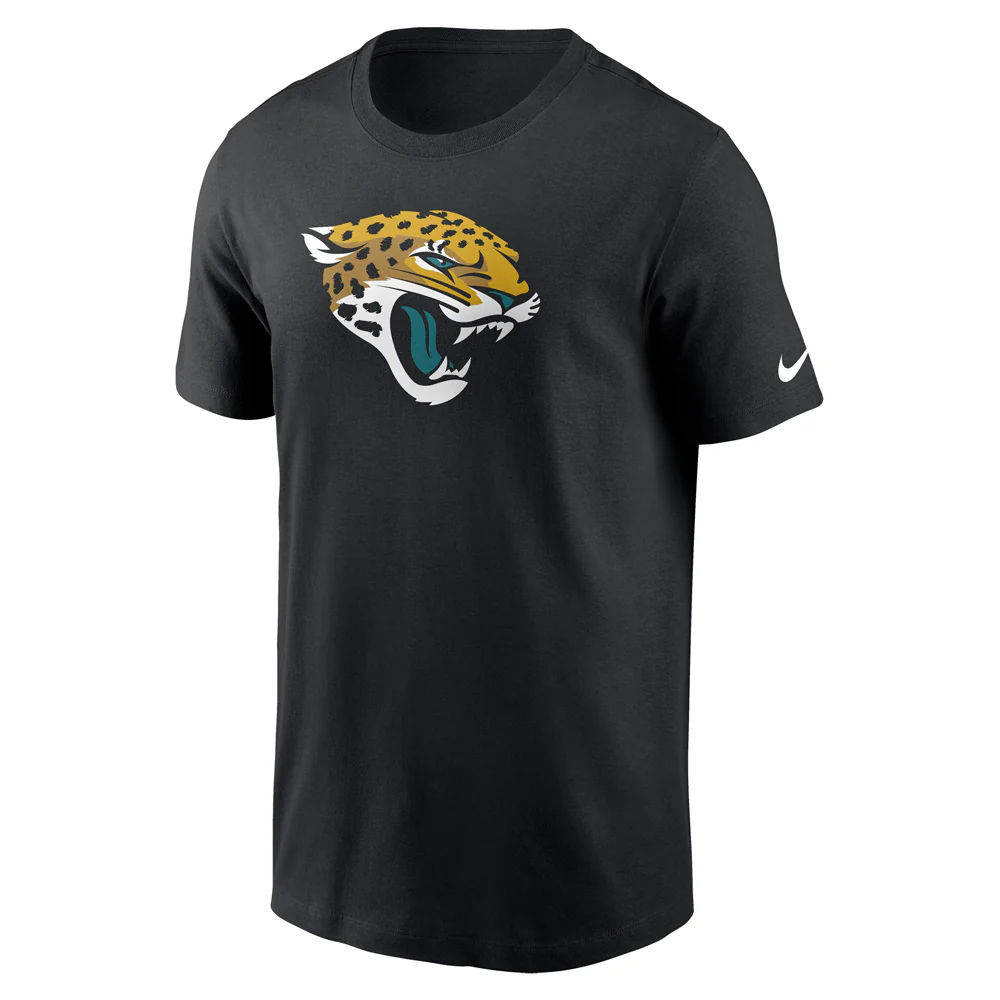 NFL Jacksonville Jaguars Nike Logo Essential T-Shirt - Black - Image 2