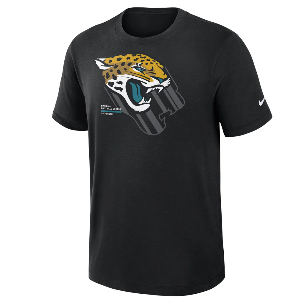 NFL Jacksonville Jaguars Nike Slub T-Shirt - Black - Image 2