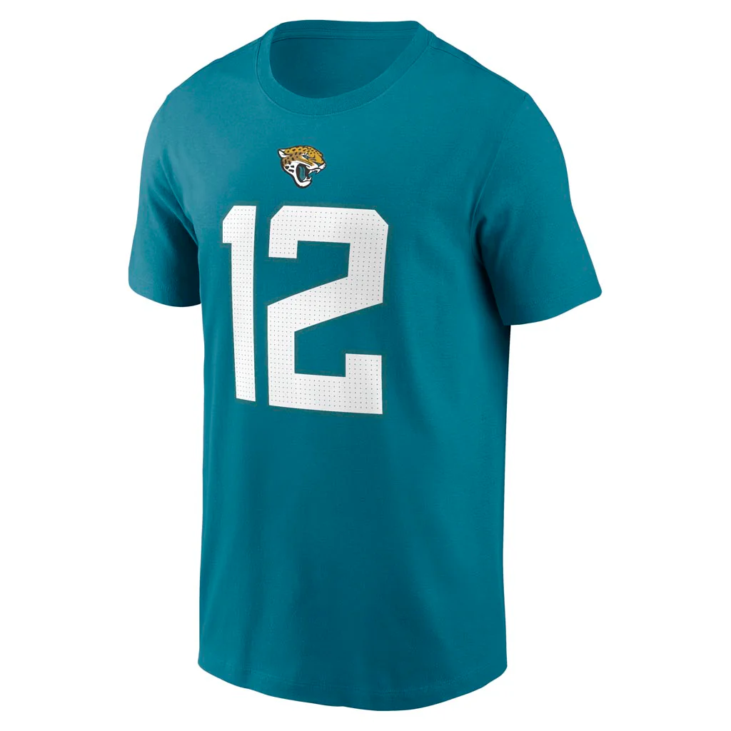 NFL Jacksonville Jaguars Travis Hunter Nike Name & Number T-Shirt - Teal - Image 2