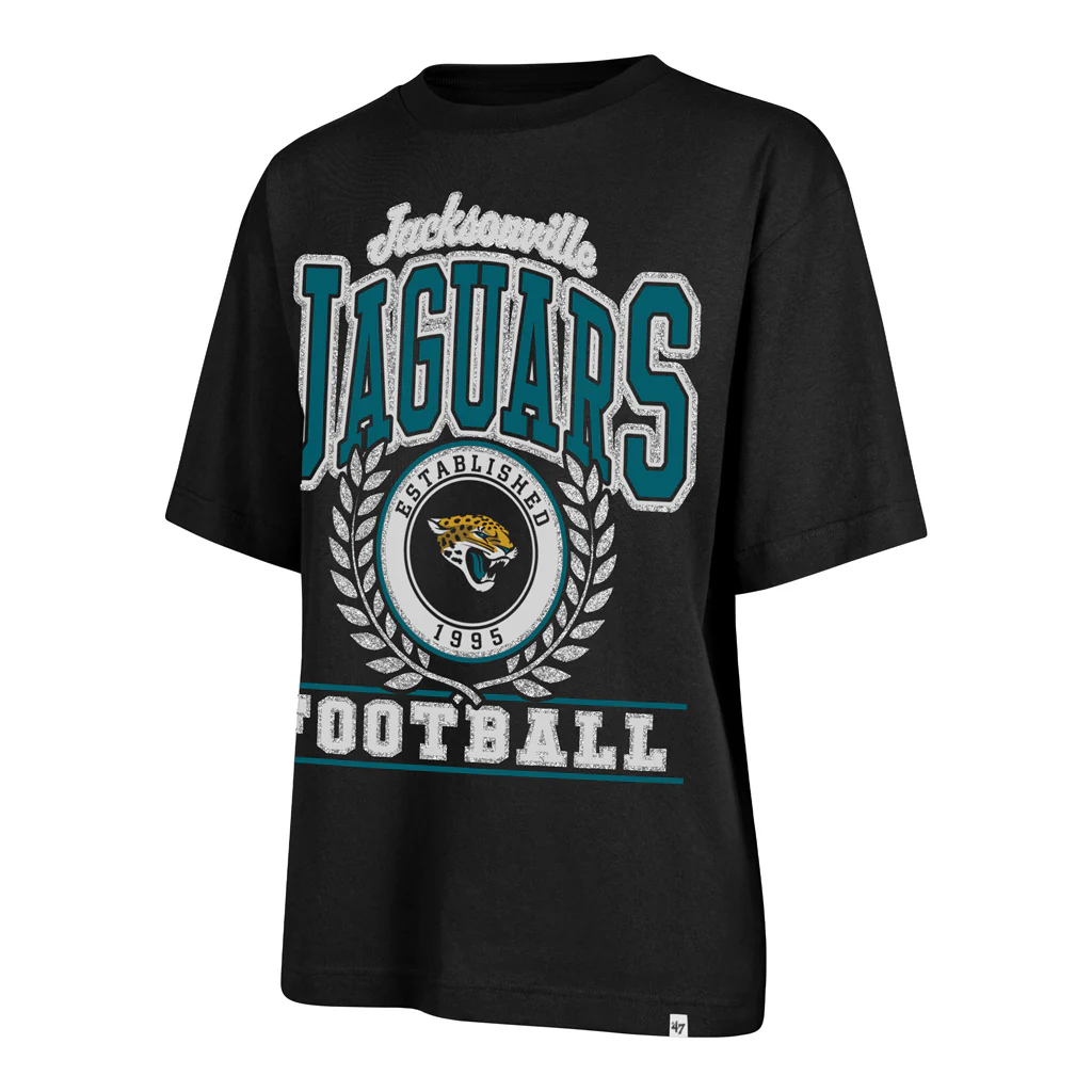 NFL Jacksonville Jaguars Women's '47 Ring True Foundation T-Shirt - Black - Image 2