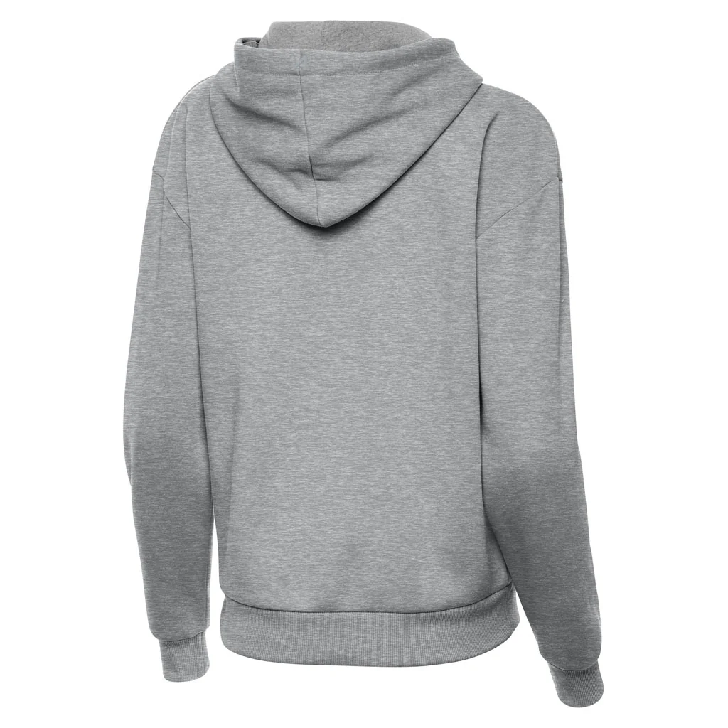 NFL Jacksonville Jaguars Women's Antigua Full Front Victory Pullover Hoodie - Heather gray - Image 2