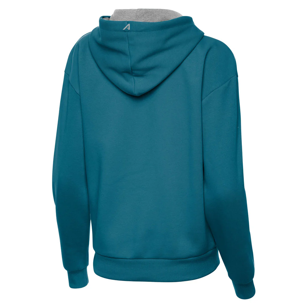 NFL Jacksonville Jaguars Women's Antigua Victory Pullover Hoodie - Teal - Image 2