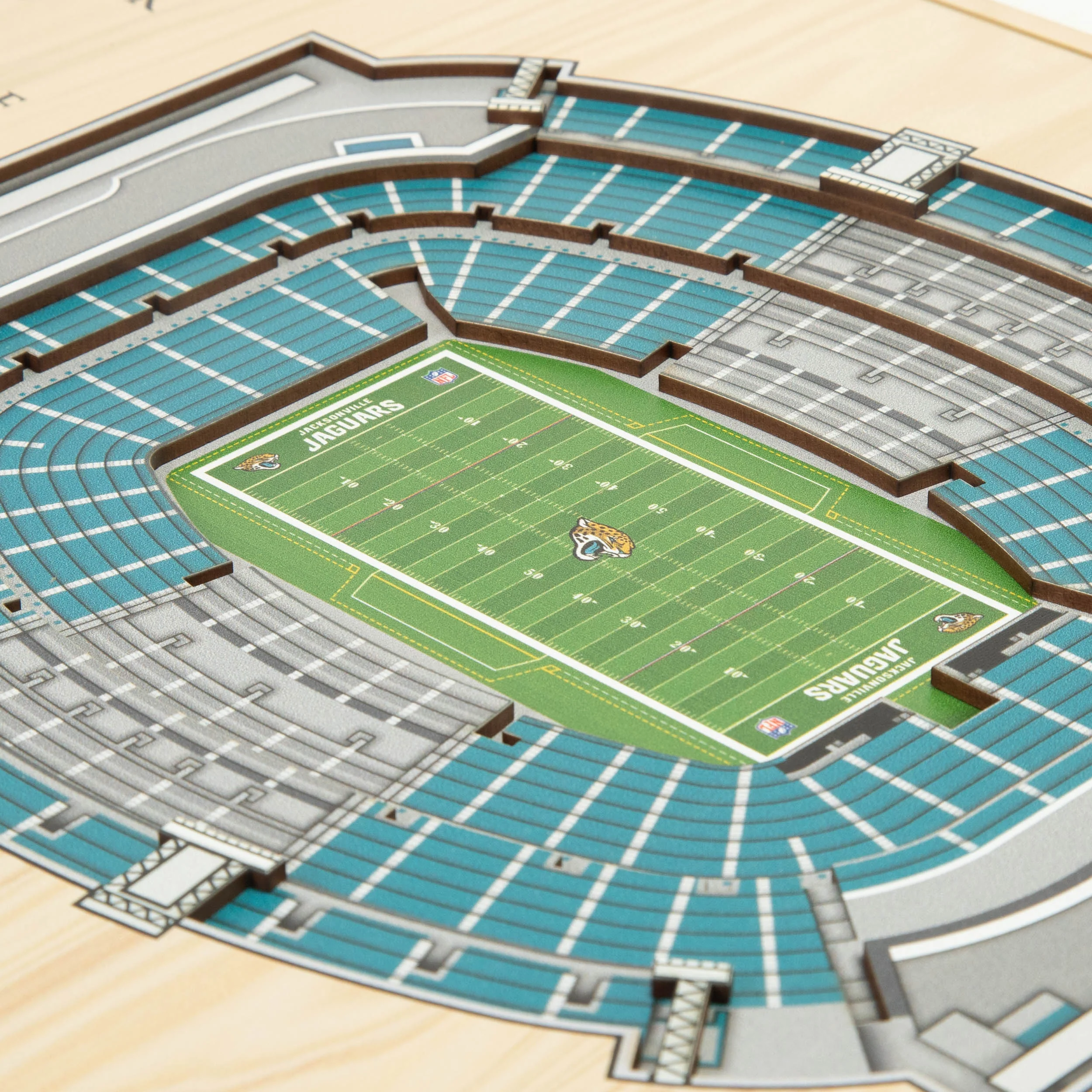 NFL Jacksonville Jaguars You the fan 5-Layer Stadium View Wall Art - Image 3