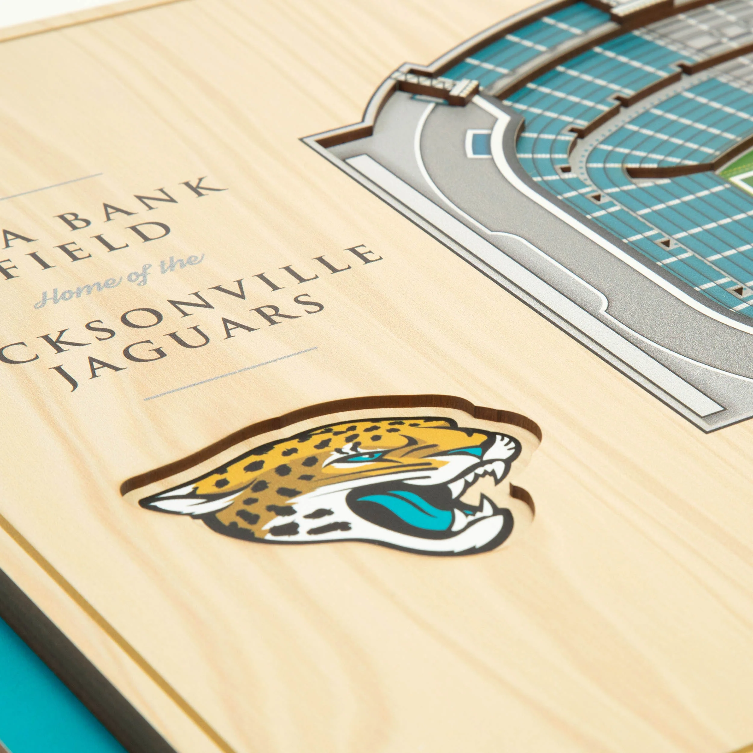 NFL Jacksonville Jaguars You the fan 5-Layer Stadium View Wall Art - Image 4