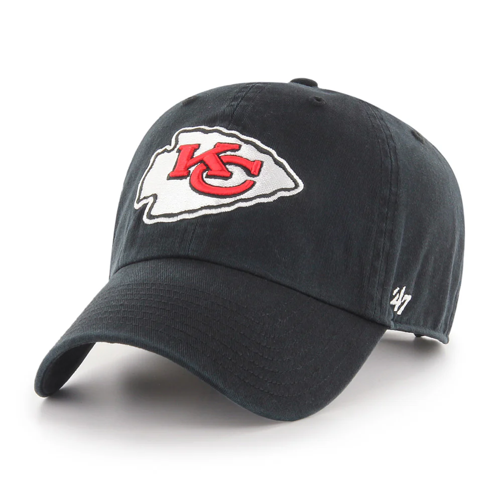 NFL Kansas City Chiefs '47 Clean Up Adjustable - Black Hat