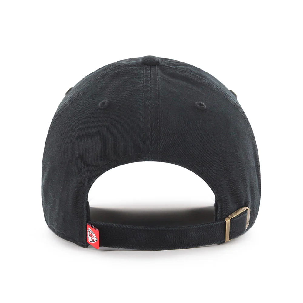 NFL Kansas City Chiefs '47 Clean Up Adjustable - Black Hat - Image 2