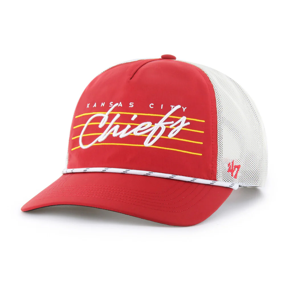 NFL Kansas City Chiefs '47 Downburst Mesh Hitch Adjustable Hat - Red