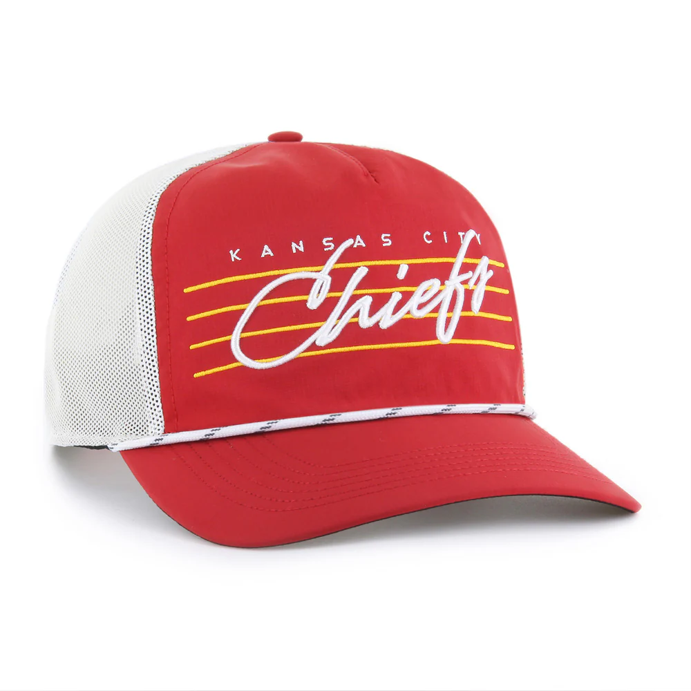 NFL Kansas City Chiefs '47 Downburst Mesh Hitch Adjustable Hat - Red - Image 2