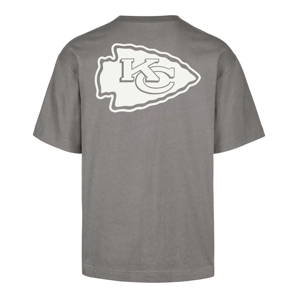 NFL Kansas City Chiefs '47 Wolf Lateral Foundation T-Shirt - Gray - Image 3