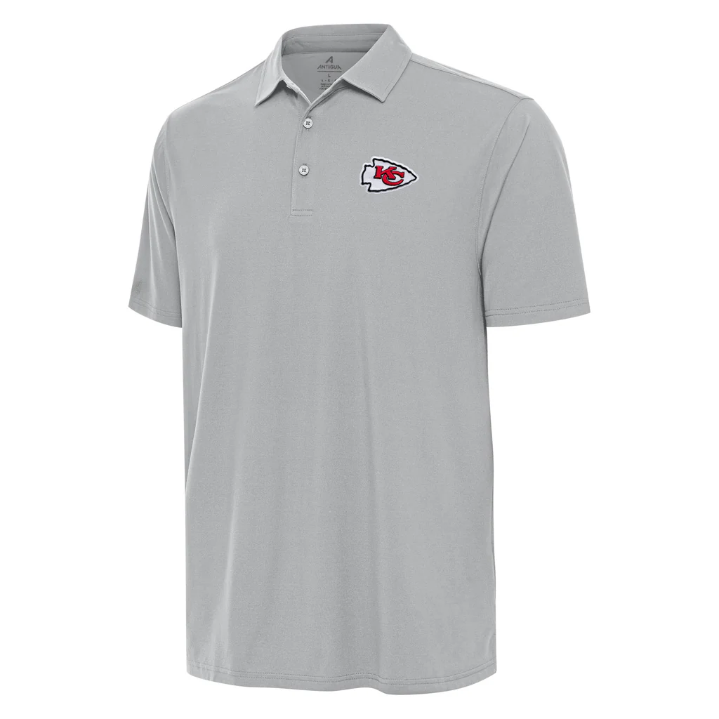 NFL Kansas City Chiefs Antigua Era Polo - Gray