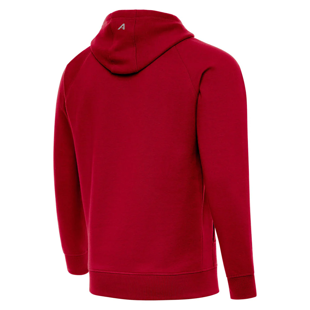 NFL Kansas City Chiefs Antigua Full Front Victory Pullover Hoodie - Red - Image 4