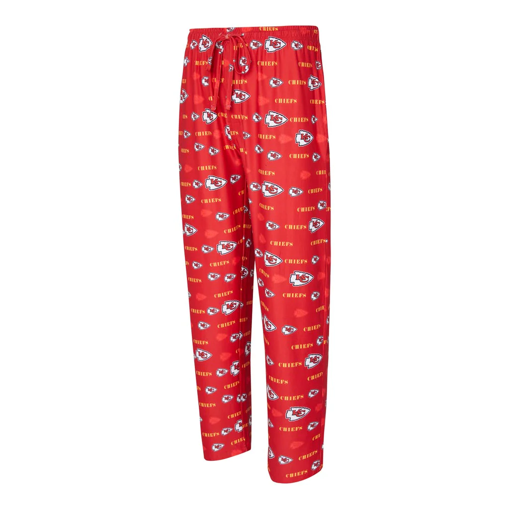 NFL Kansas City Chiefs Concepts Sport Mosaic All Over Print PJ Pants - Red