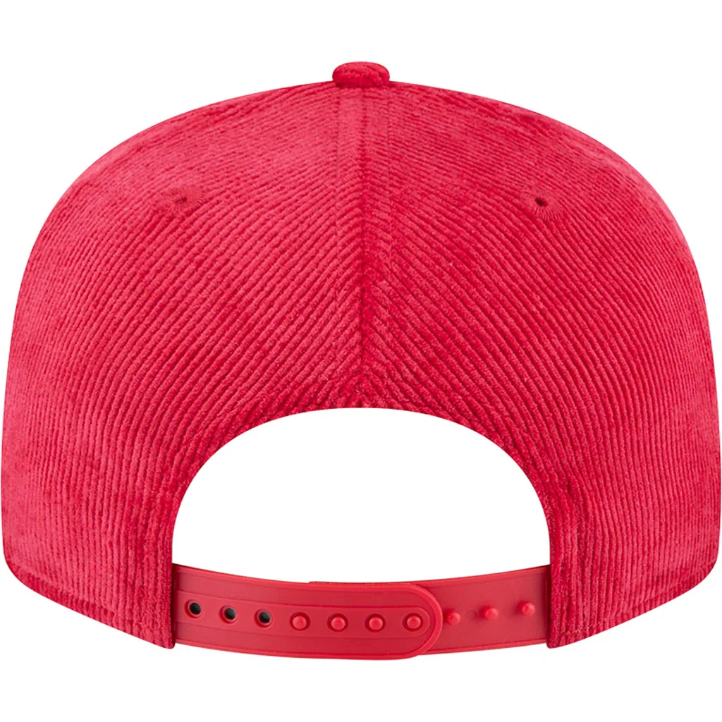 NFL Kansas City Chiefs New Era Corduroy Rope 9FIFTY Snapback Hat - Red - Image 4