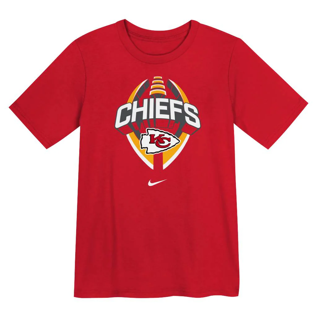 NFL Kansas City Chiefs Kids Nike Icon T-Shirt - Red - Image 2