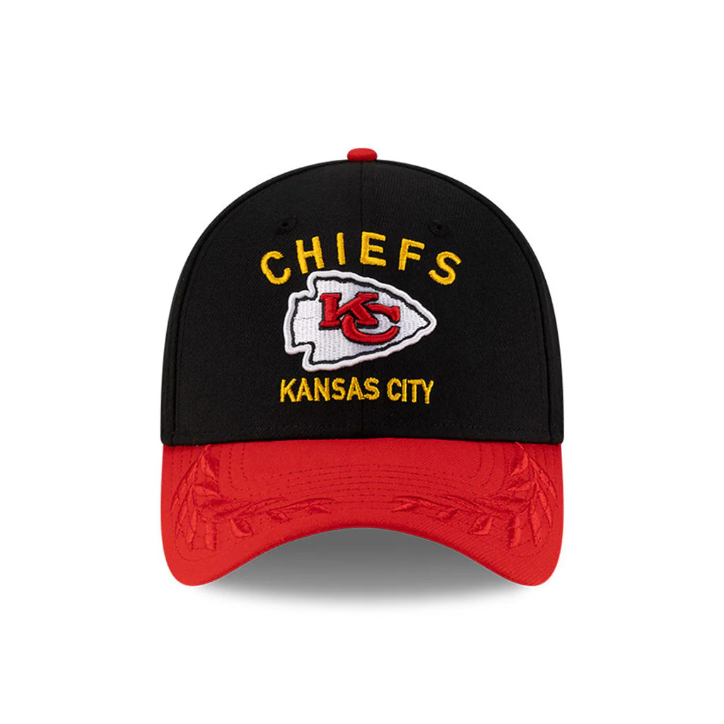 NFL Kansas City Chiefs New Era 2025 Draft 39THIRTY Flex Fit Hat - Black - Image 2