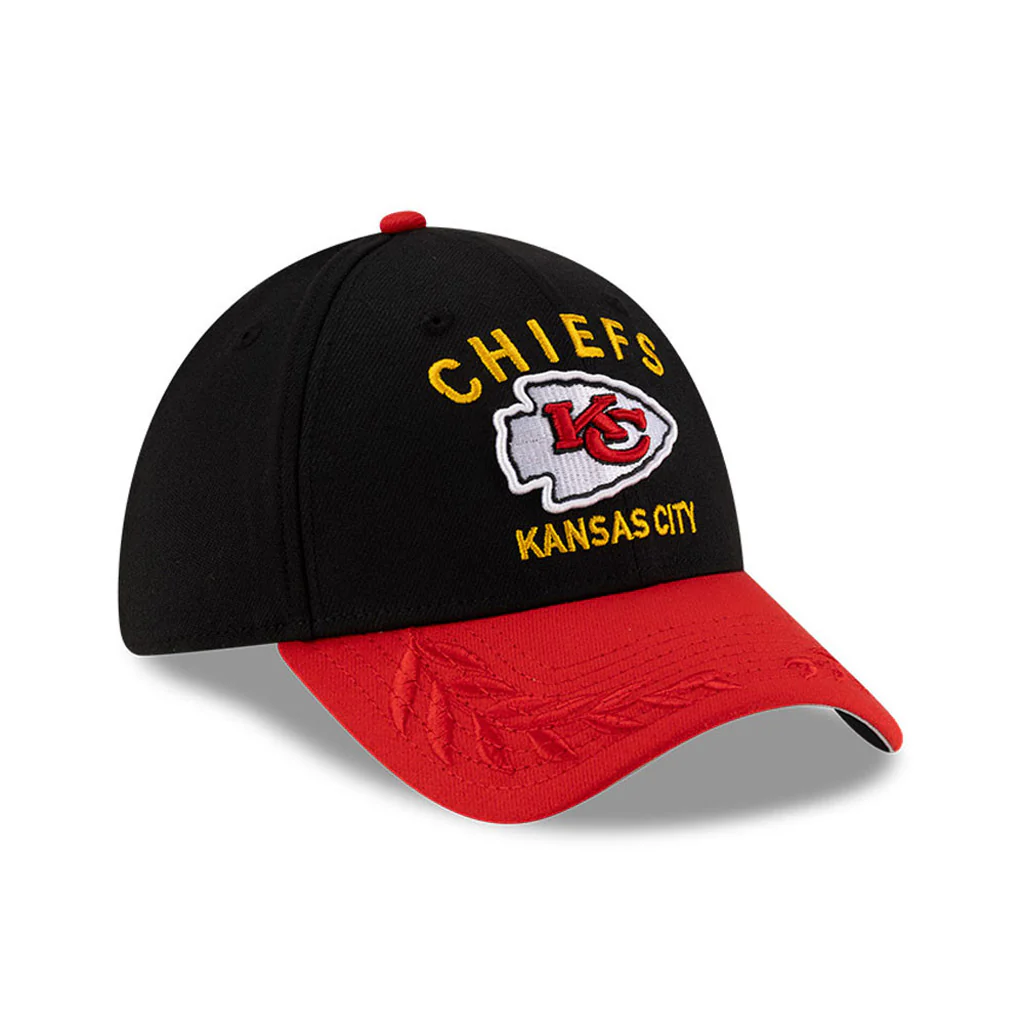 NFL Kansas City Chiefs New Era 2025 Draft 39THIRTY Flex Fit Hat - Black - Image 3