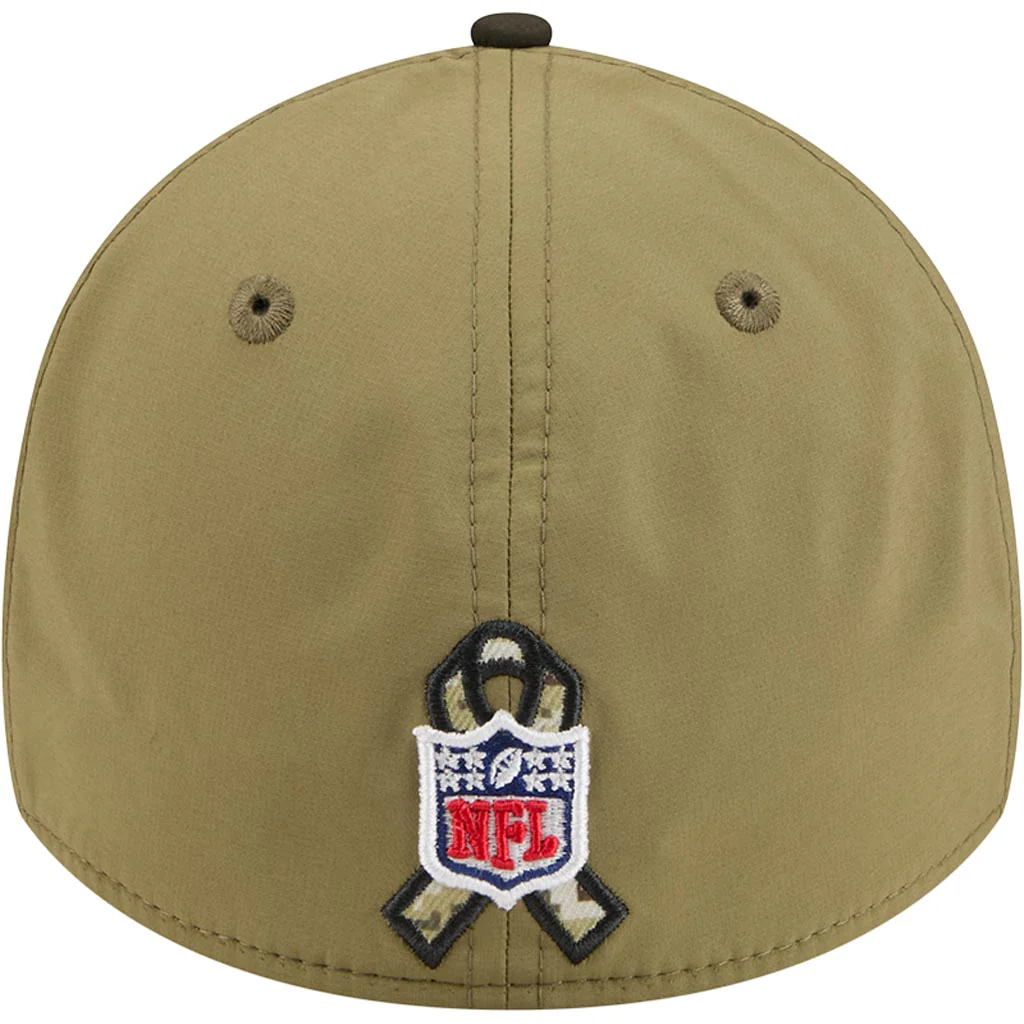 NFL Kansas City Chiefs New Era 2025 Salute to Service 39THIRTY Flex Fit Hat - Green - Image 4