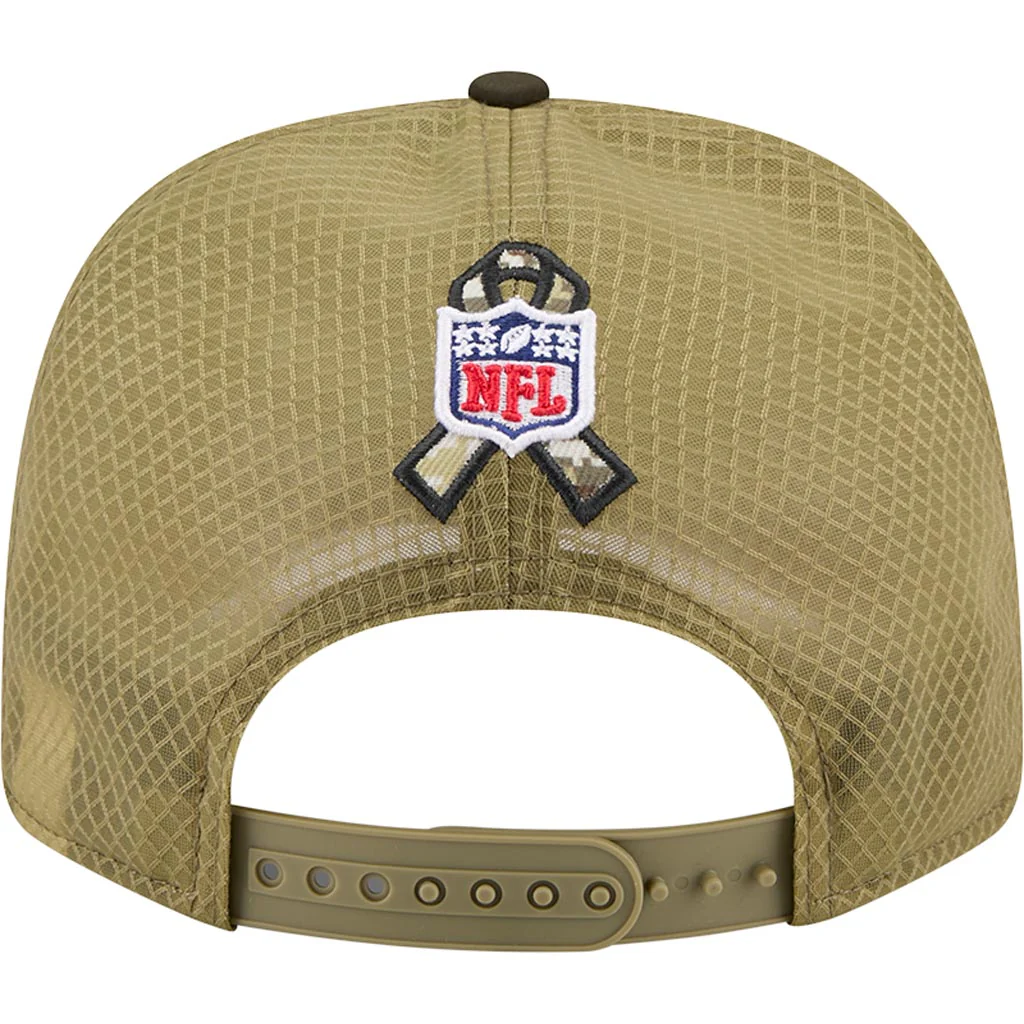 NFL Kansas City Chiefs New Era 2025 Salute to Service 9SEVENTY Stretch-Snapback Hat - Green - Image 4