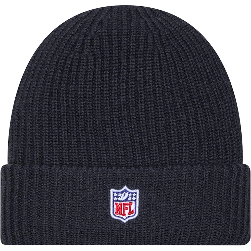 NFL Kansas City Chiefs New Era 2025 Sideline Cold Weather Cuffed Knit Hat - Charcoal - Image 3