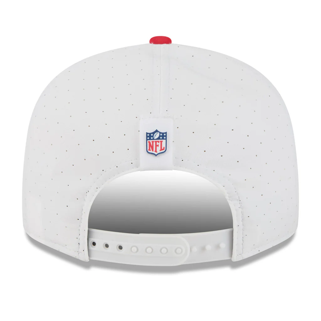 NFL Kansas City Chiefs New Era 2025 Training 9FIFTY Split Panel Snapback Hat - White - Image 4