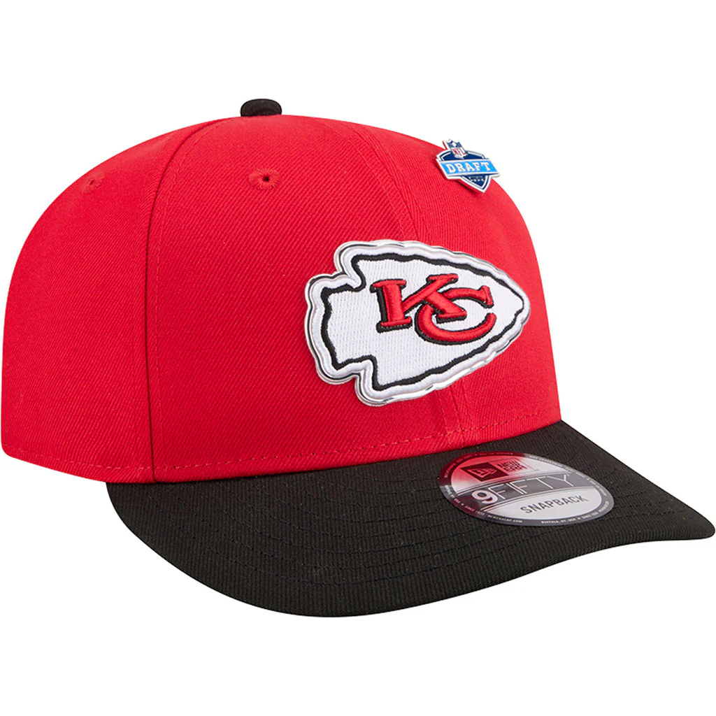 NFL Kansas City Chiefs New Era 2026 Draft 9FIFTY Snapback Hat - Red - Image 2