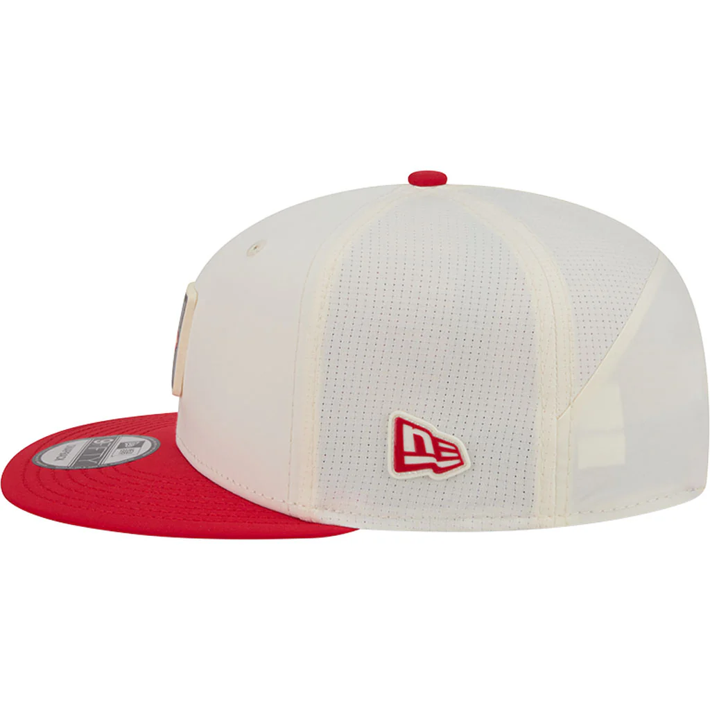 NFL Kansas City Chiefs New Era 2026 Training 9FIFTY Snapback Hat - Cream - Image 4