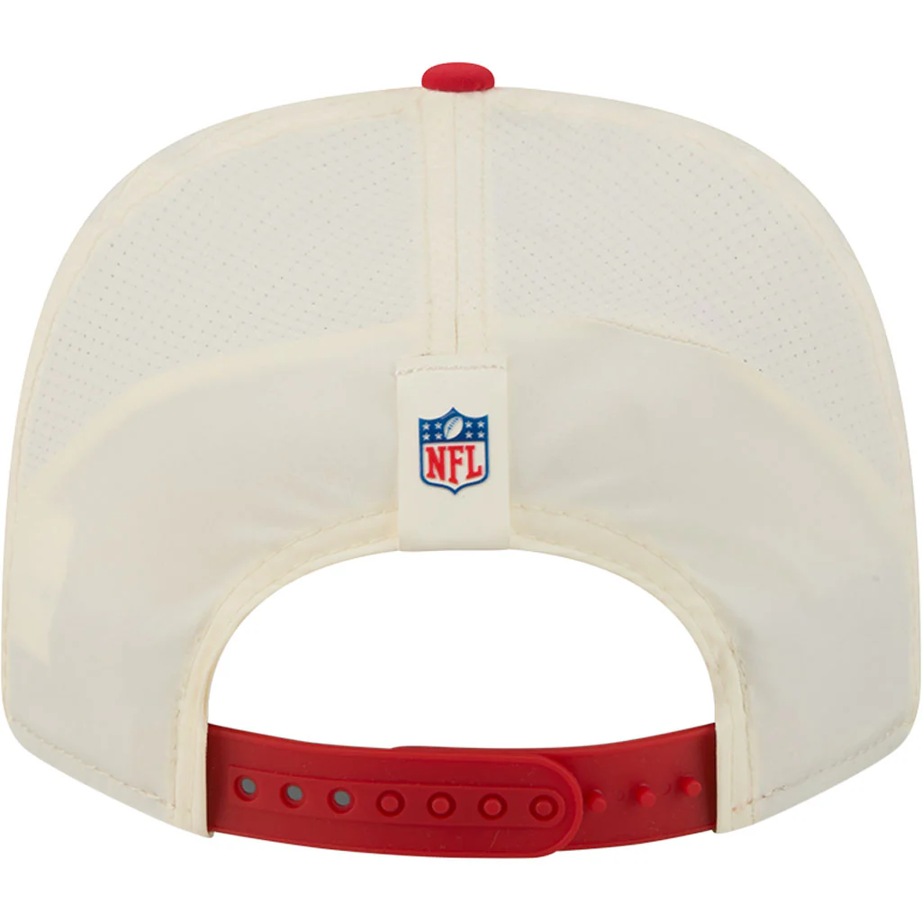 NFL Kansas City Chiefs New Era 2026 Training 9SEVENTY Stretch Snapback Hat - Cream - Image 6