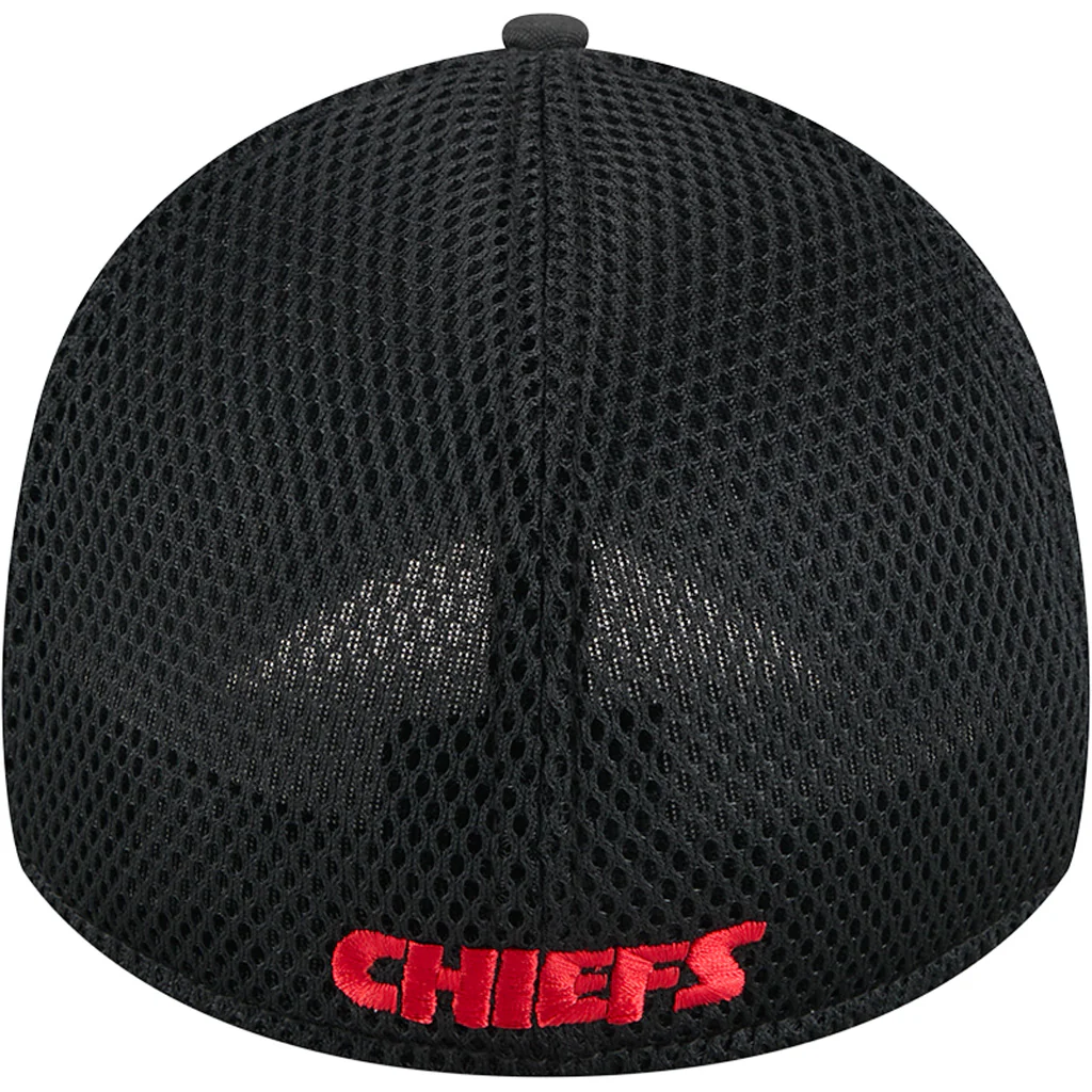 NFL Kansas City Chiefs New Era Black Camo 39THIRTY Flex Fit Hat - Black - Image 4
