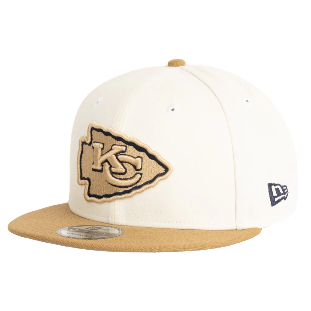 NFL Kansas City Chiefs New Era Harvester 9FIFTY Snapback Hat - Wheat