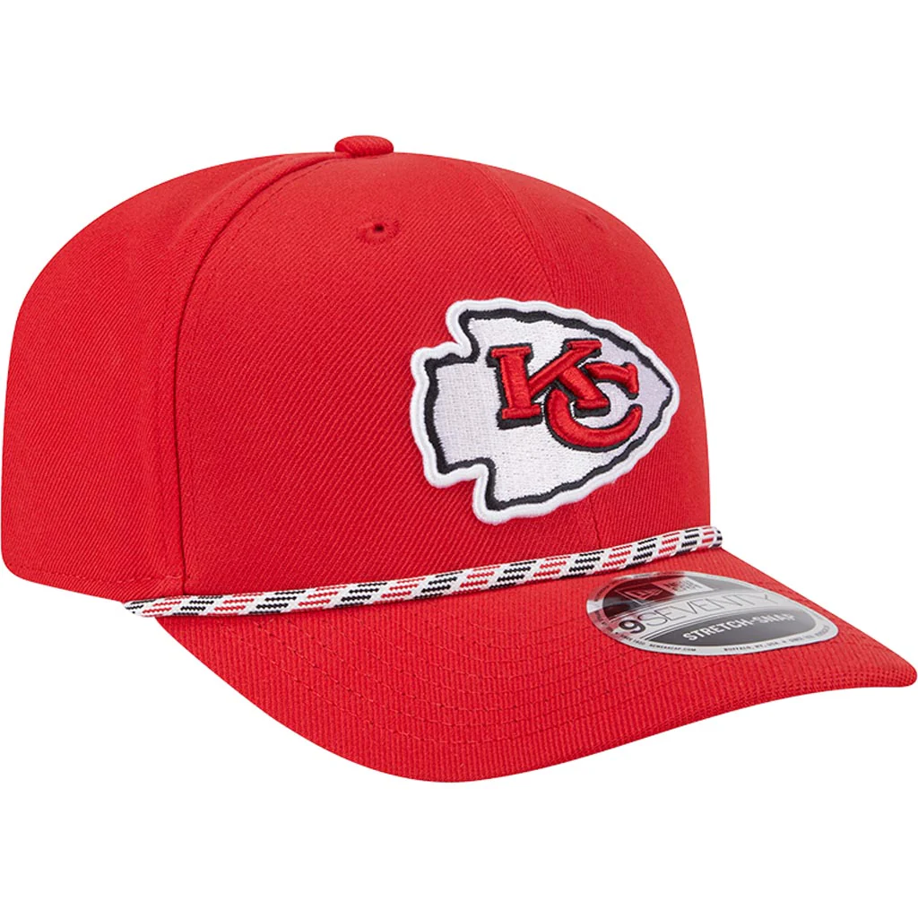 NFL Kansas City Chiefs New Era Multi Rope 9SEVENTY Stretch-Snapback Hat - Red - Image 2