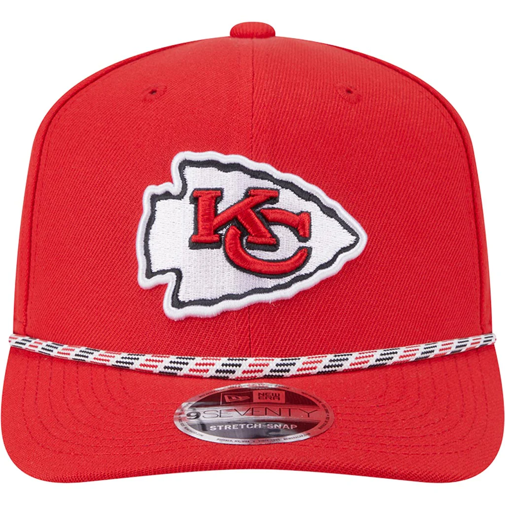 NFL Kansas City Chiefs New Era Multi Rope 9SEVENTY Stretch-Snapback Hat - Red - Image 3