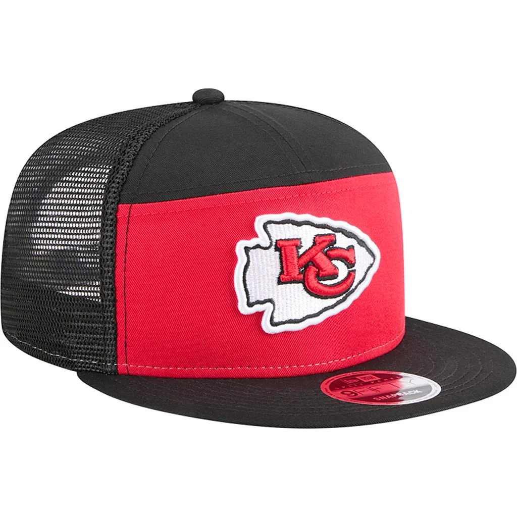 NFL Kansas City Chiefs New Era Outdoor 9FIFTY Split Panel Snapback Hat - Red - Image 2