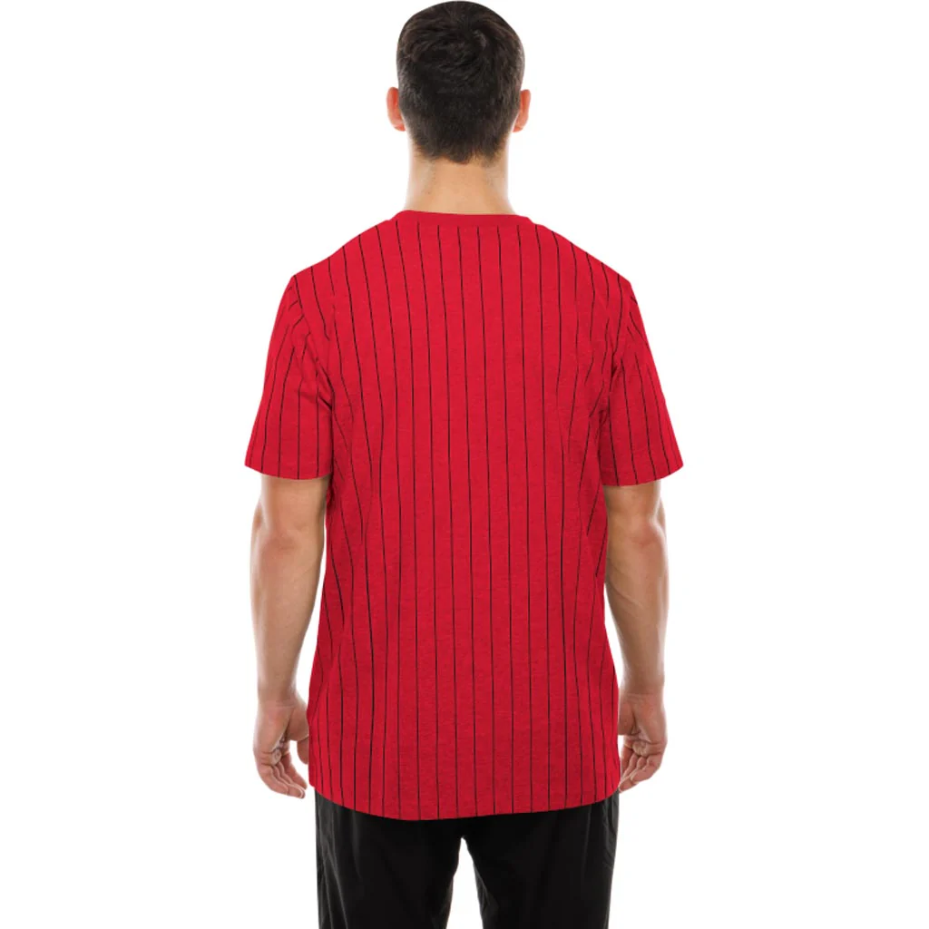 NFL Kansas City Chiefs New Era Pinstripe T-Shirt - Red - Image 2