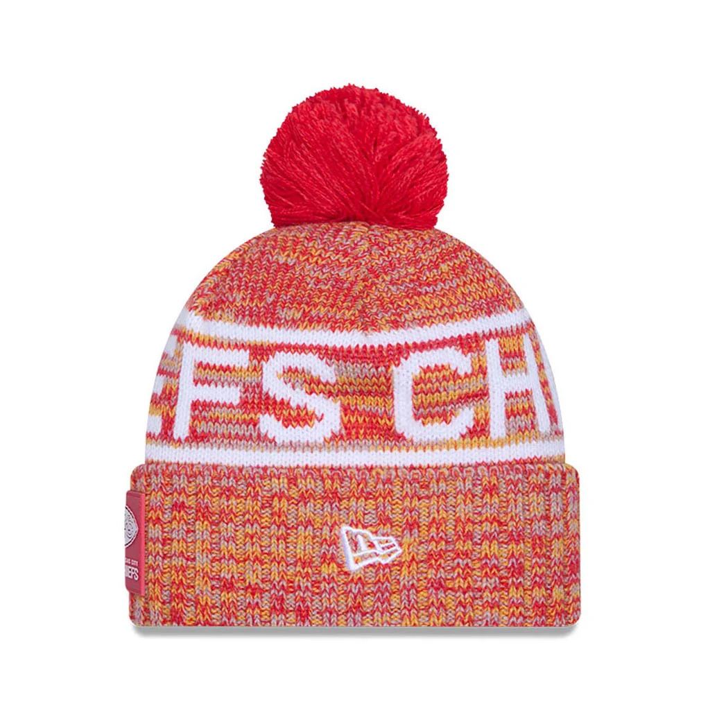 NFL Kansas City Chiefs New Era 2025 Sideline Sport Knit Hat - Red - Image 3