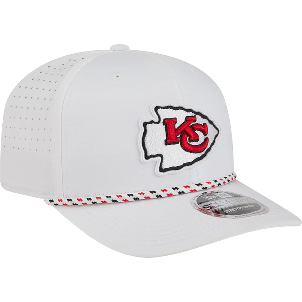 NFL Kansas City Chiefs New Era Sport 9SEVENTY Stretch Snapback Hat - White - Image 2
