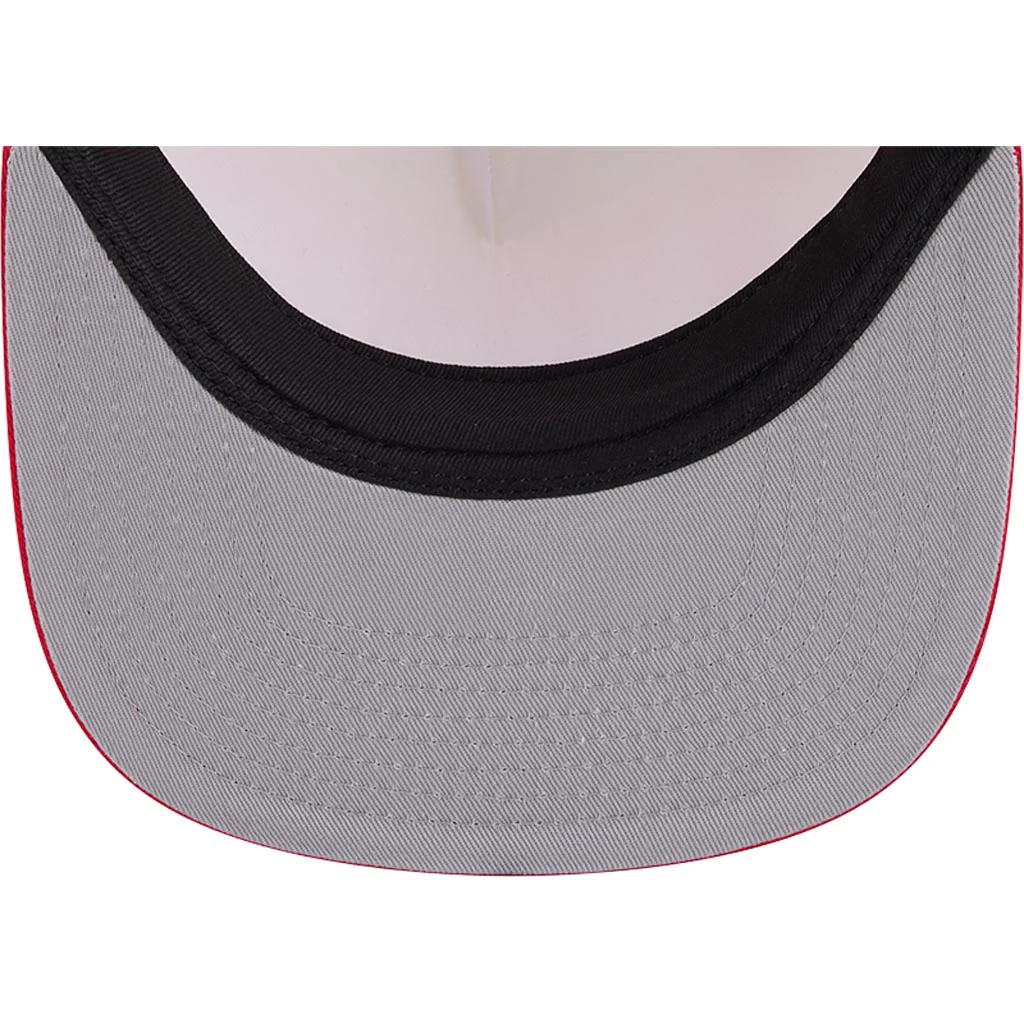 NFL Kansas City Chiefs New Era Team Cutout 9FIFTY A-Frame Snapback Hat - Cream - Image 5