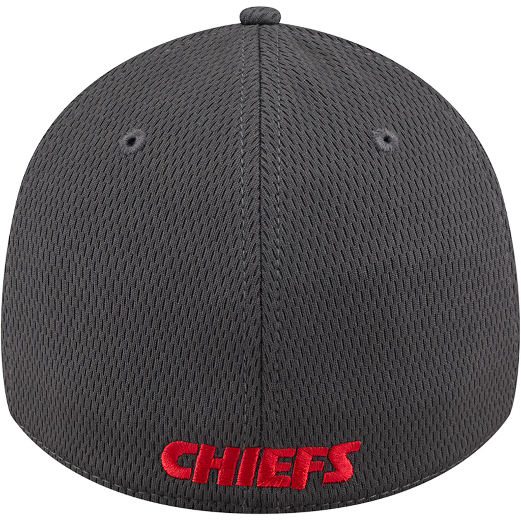 NFL Kansas City Chiefs New Era Tonal Graphite 39THIRTY Flex Fit Hat - Graphite - Image 4