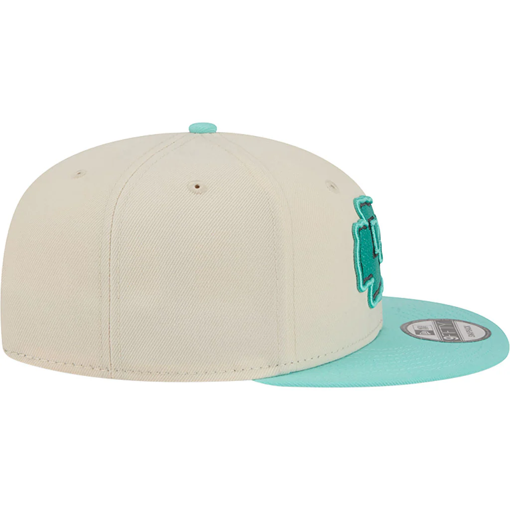 NFL Kansas City Chiefs New Era Two-Tone Aqua 9FIFTY Snapback Hat - Light cream - Image 5