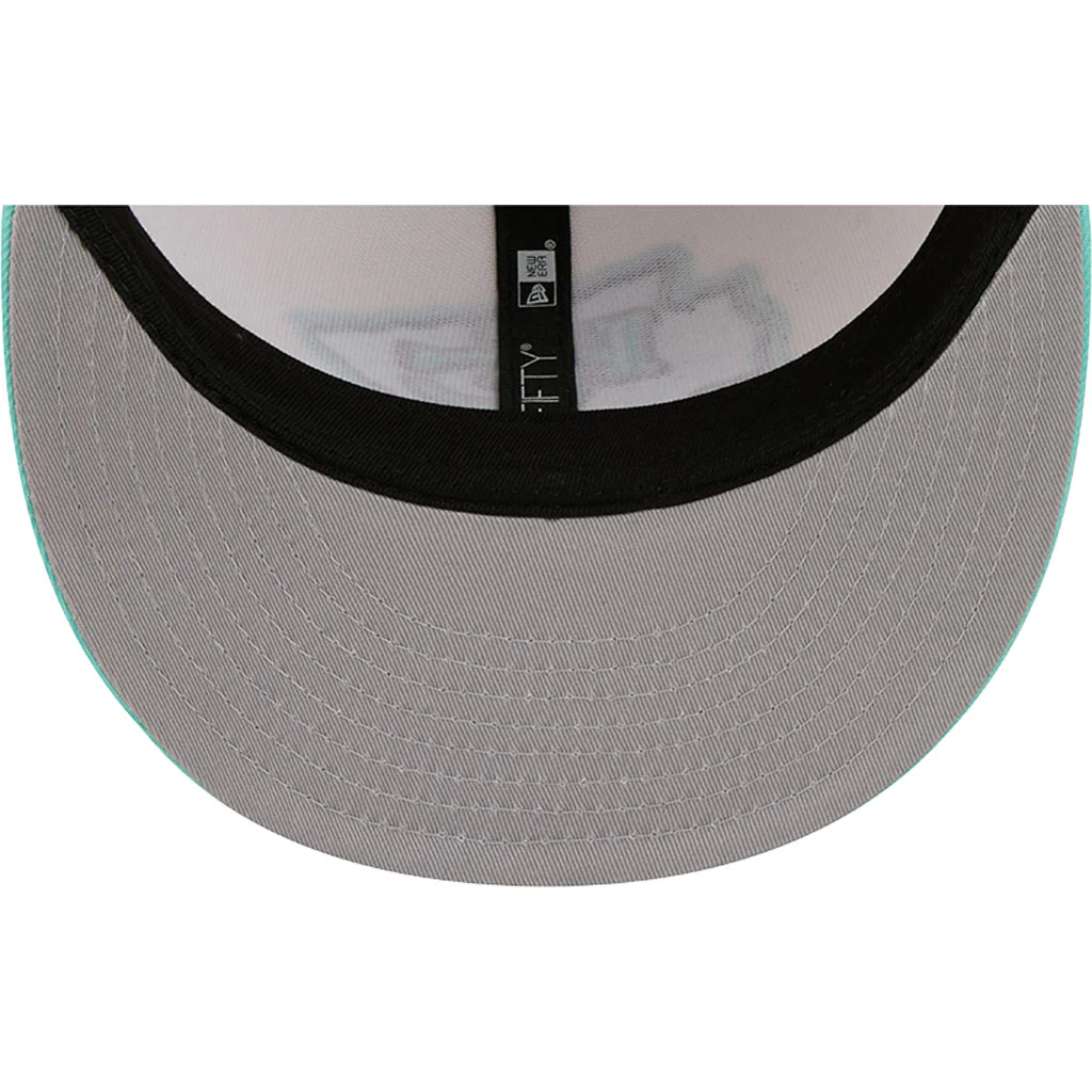 NFL Kansas City Chiefs New Era Two-Tone Aqua 9FIFTY Snapback Hat - Light cream - Image 7