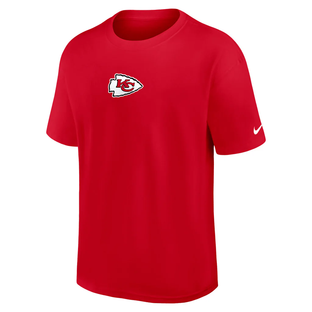 NFL Kansas City Chiefs Nike Essential Heavy Max90 T-Shirt - Red - Image 2