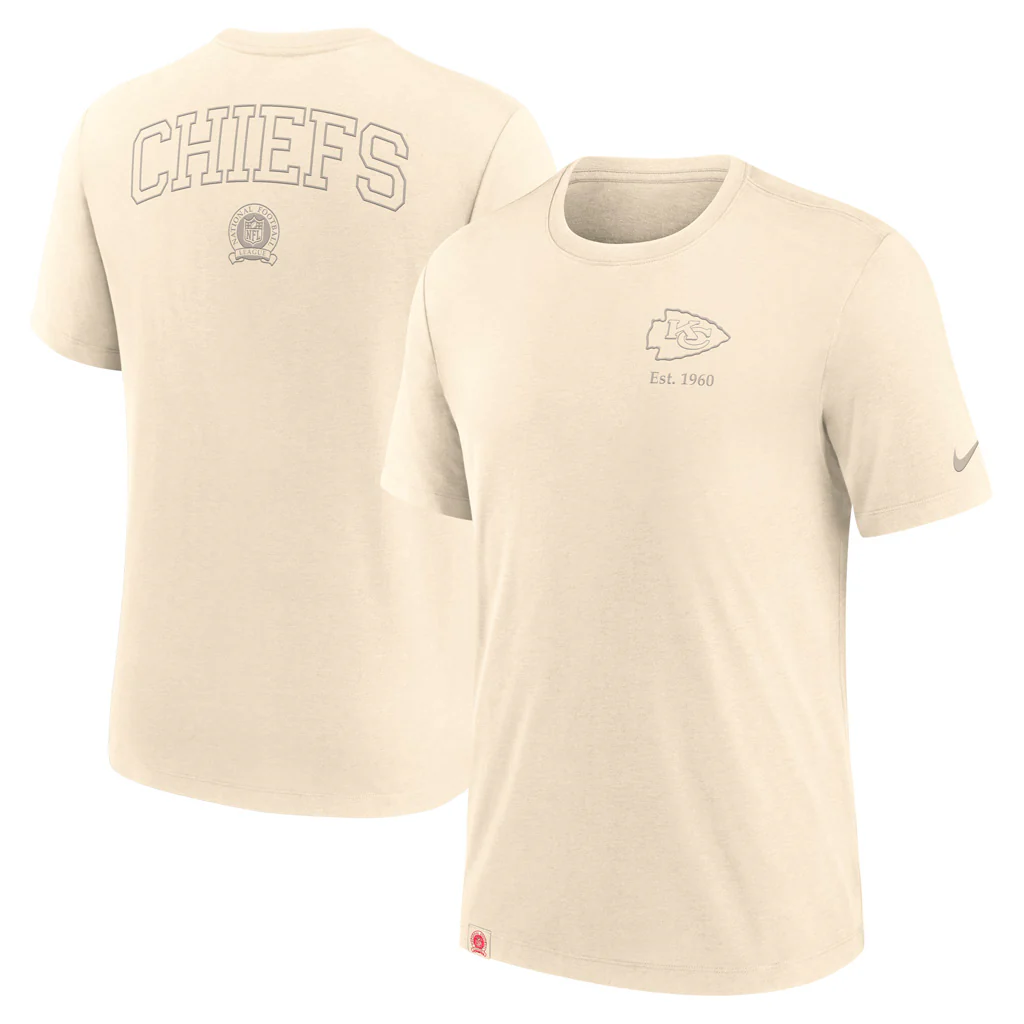 NFL Kansas City Chiefs Nike Glory Triblend T-Shirt - Natural