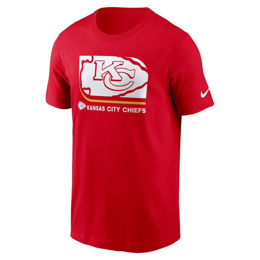 NFL Kansas City Chiefs Nike Lock Up Essential T-Shirt - Red - Image 2