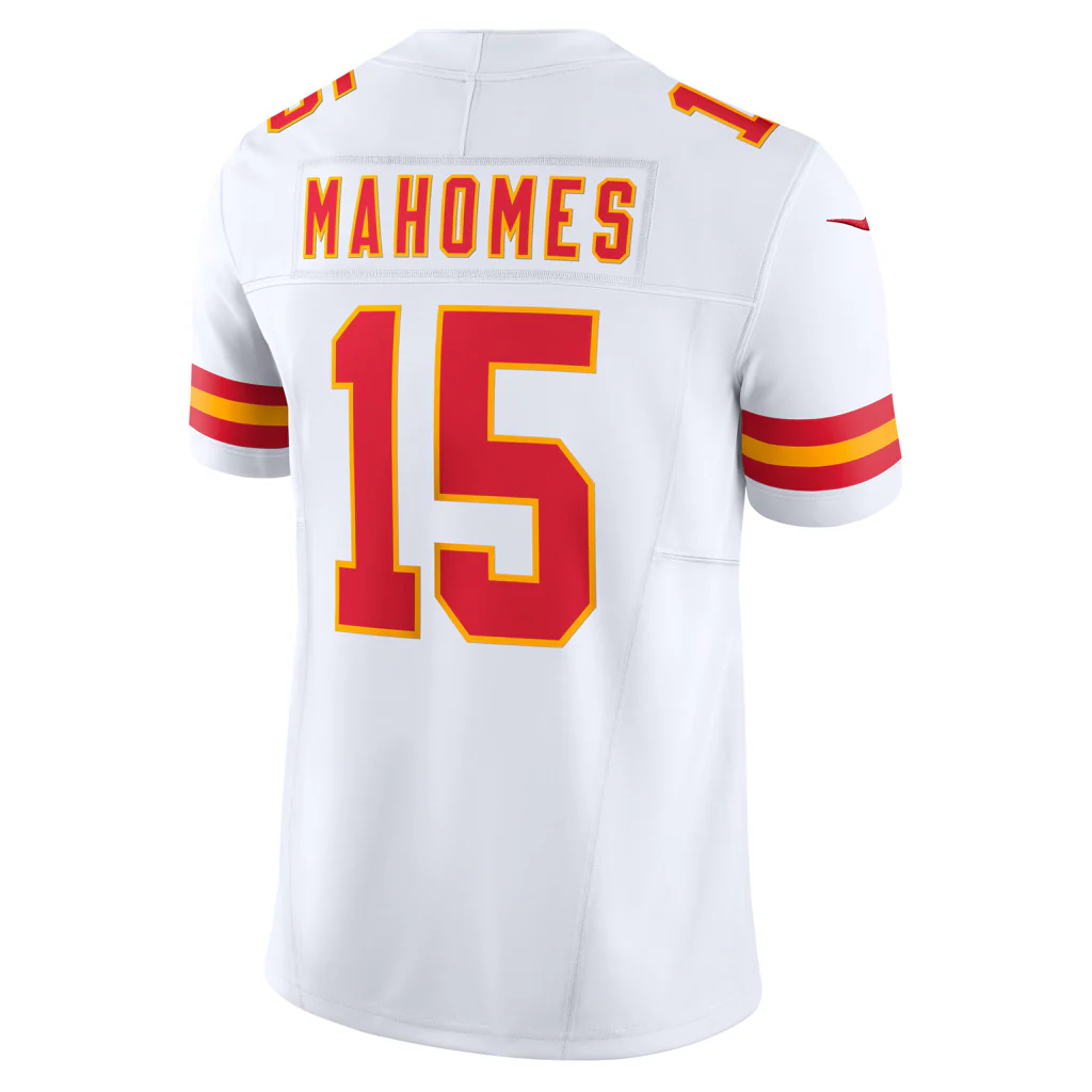 NFL Kansas City Chiefs Patrick Mahomes Nike Road Vapor F.U.S.E. Limited Jersey - White - Image 3