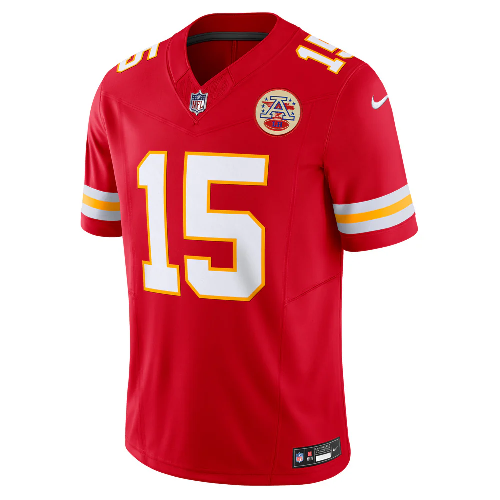 NFL Kansas City Chiefs Patrick Mahomes Nike Home Vapor F.U.S.E Limited Jersey - Red - Image 2