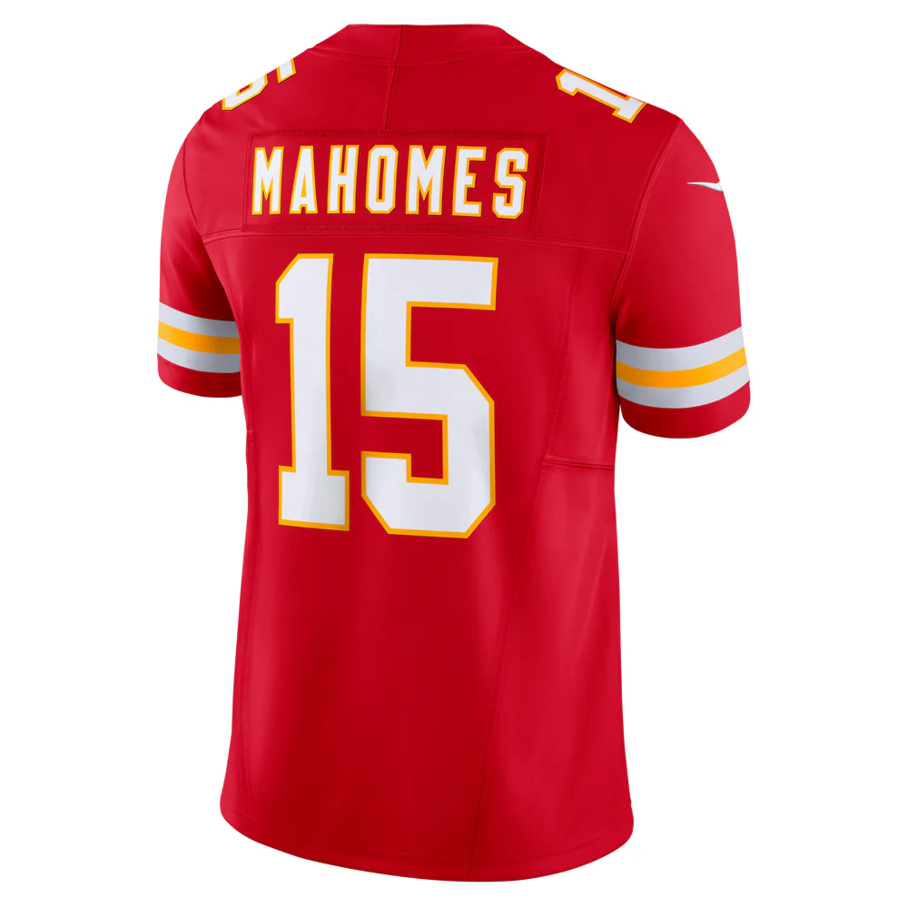 NFL Kansas City Chiefs Patrick Mahomes Nike Home Vapor F.U.S.E Limited Jersey - Red - Image 3