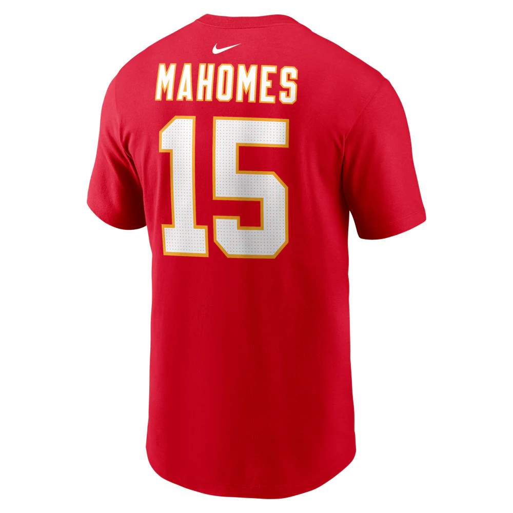 NFL Kansas City Chiefs Patrick Mahomes Nike Name & Number T-Shirt - Red - Image 3